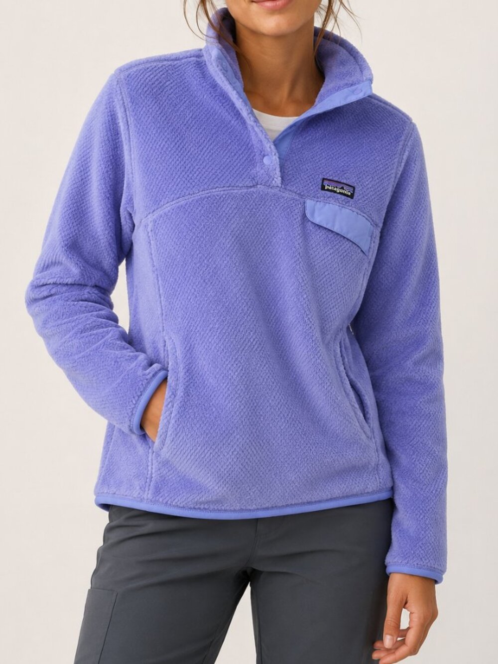Patagonia Women's Re-Tool‎ Snap-T Pullover Purple Small